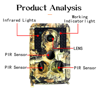 PR400 Hunter Trail Camera PIR 1080p Waterproof  30FPS