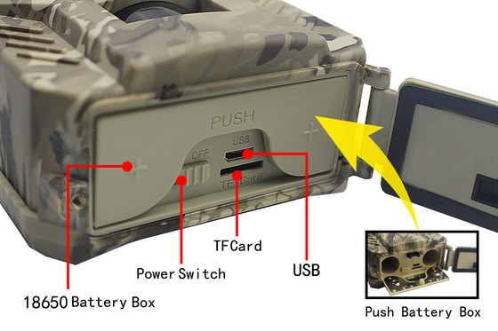 PR200 Hunter Trail Camera  49pcs IR 1080P 30FPS IP54 Waterproof Game Camera